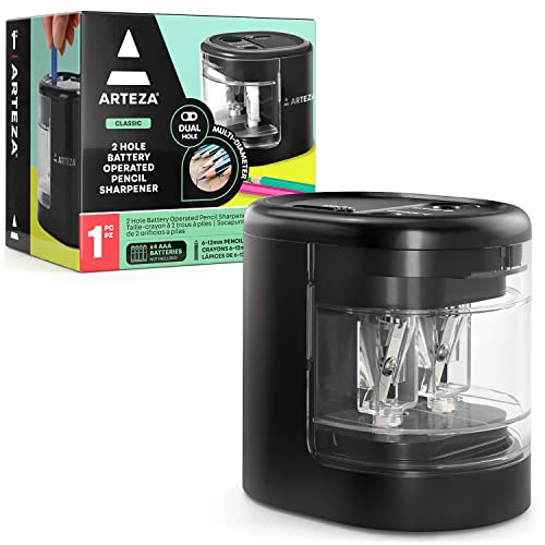 Arteza 2-Hole Battery Operated Pencil Sharpener