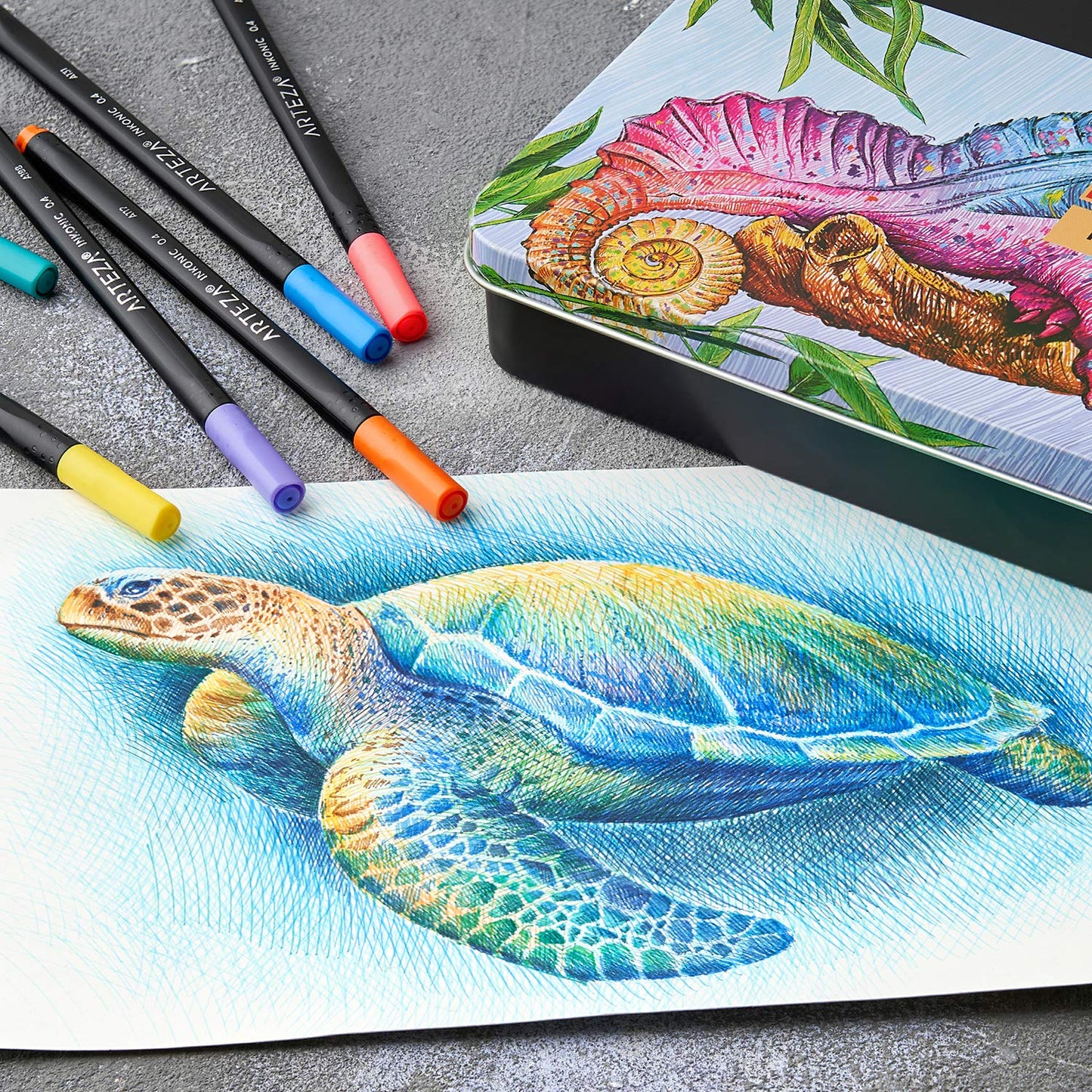 Arteza Inkonic™ Fineliner Pens - Set of 72