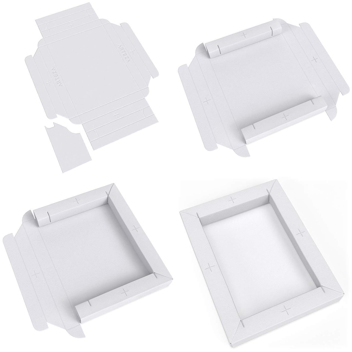Arteza DIY Foldable Canvas Frame, Mixed Media, 5" x 6.6" - 20 Sheets