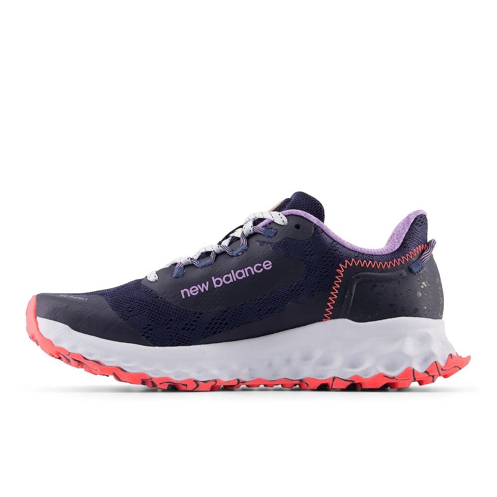 New Balance Women's Fresh Foam Garoe V1 Trail Running Shoe, Natural Indigo/Electric Purple/Electric Red, 12