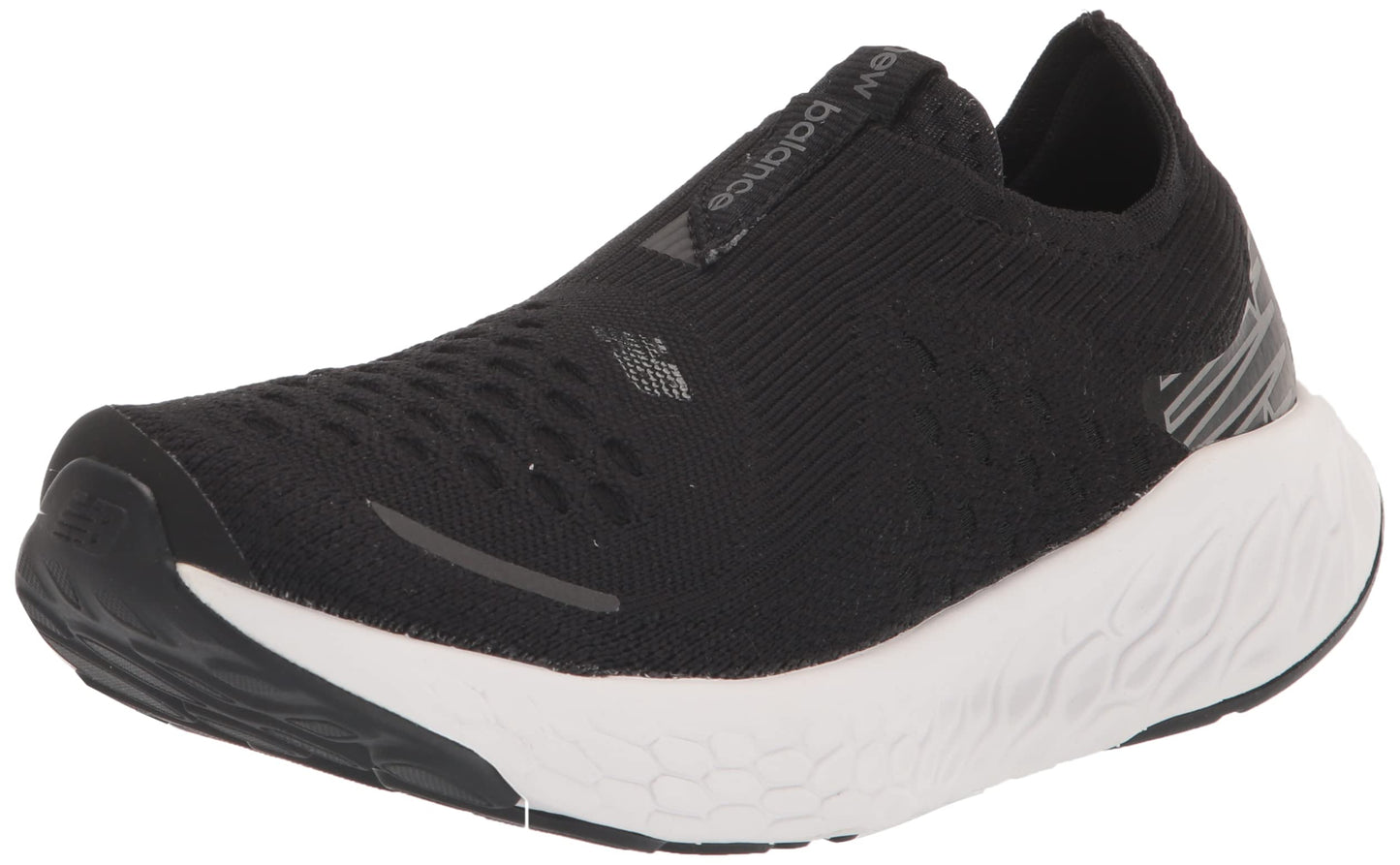 New Balance Women's Fresh Foam X 1080 Unlaced V1 Running Shoe, Black/White, 7.5 Wide