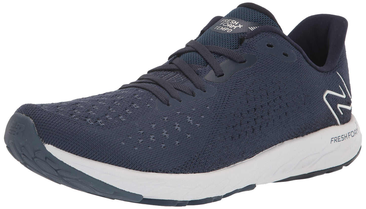 New Balance Men's Fresh Foam X Tempo V2 Running Shoe, Natural Indigo/Eclipse, 15