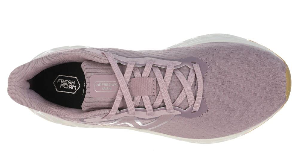New Balance Women's Fresh Foam Arishi V4 Running Shoe, Lilac Chalk/Violet Shadow/Light Gold Metallic, 5.5 Wide
