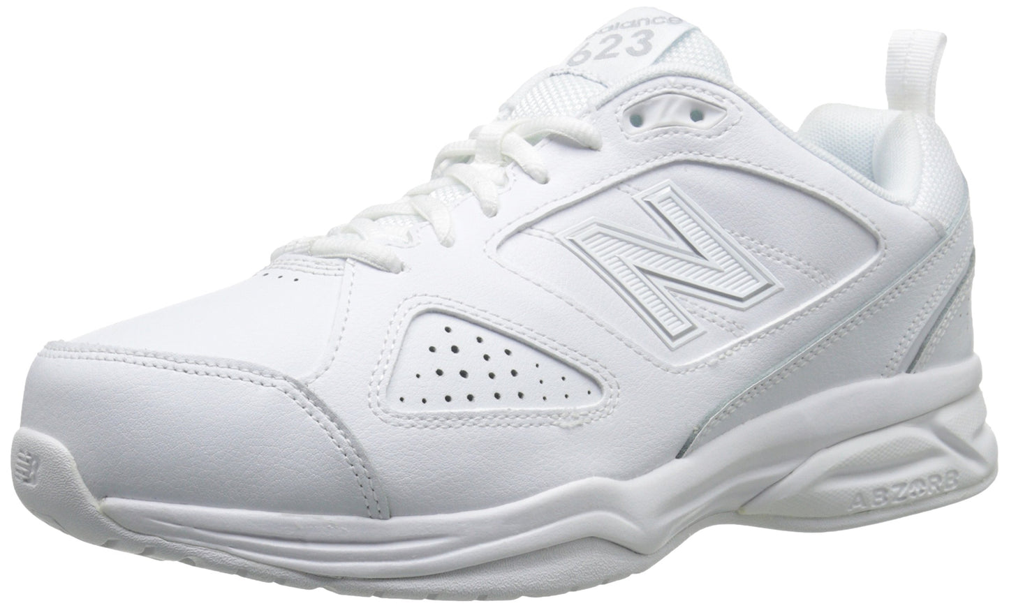 New Balance Men's 623 V3 Casual Comfort Cross Trainer, White/White, 10 M US