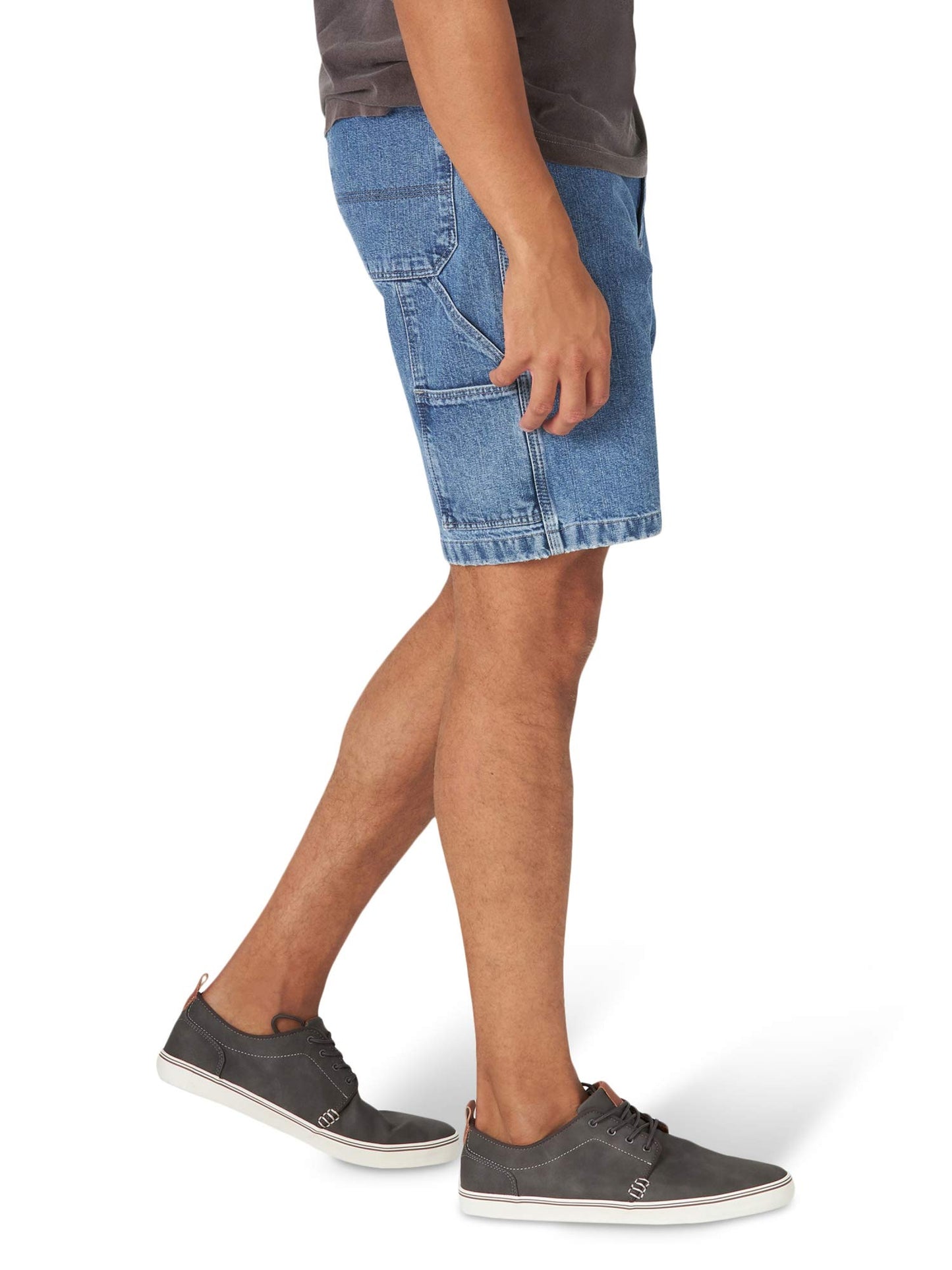 Wrangler Authentics Men's Loose Fit Carpenter Short, Antique Stonewash, 38