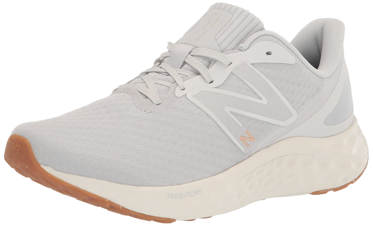 New Balance Women's Fresh Foam Arishi V4 Running Shoe, Summer Fog/Nimbus Cloud/Light Gold Metallic, 12 Wide