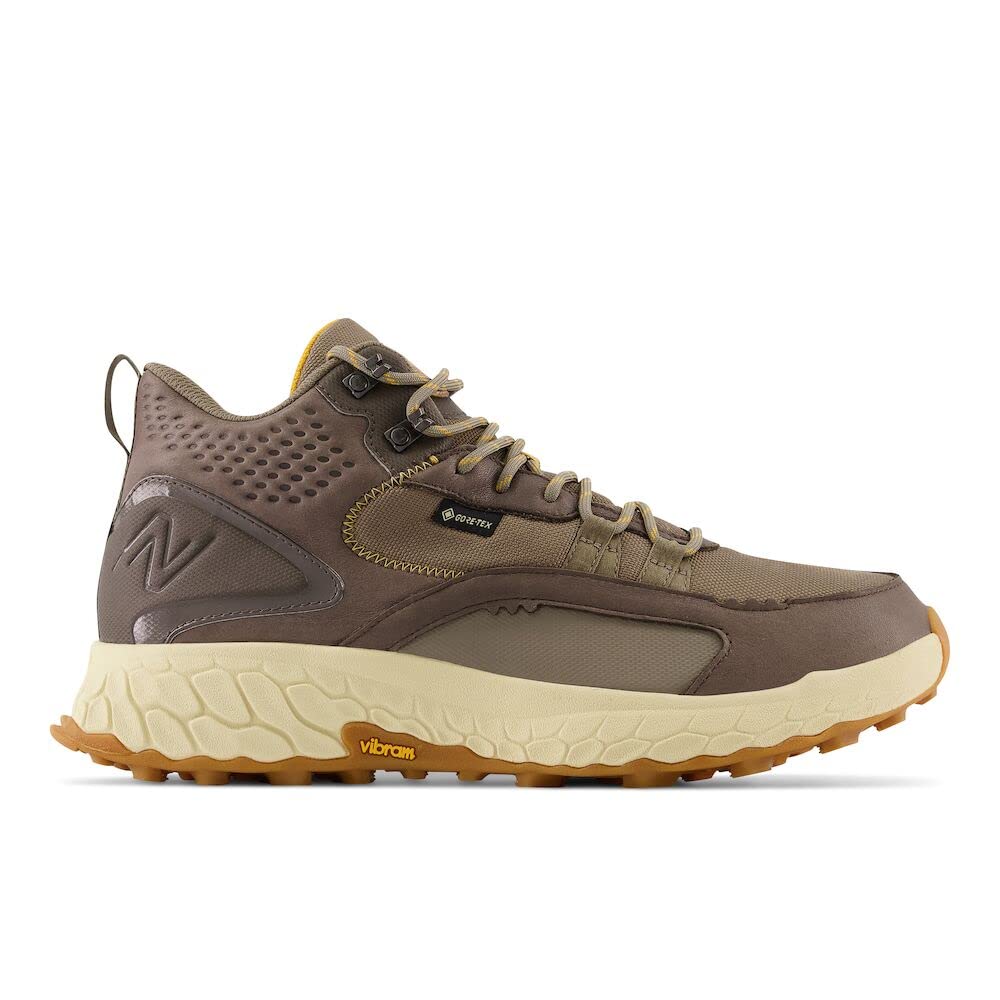 New Balance Men's Fresh Foam X Hierro V1 Mid-Cut Trail Running Shoe, Wren/Bungee/Golden Hour, 9.5 X-Wide