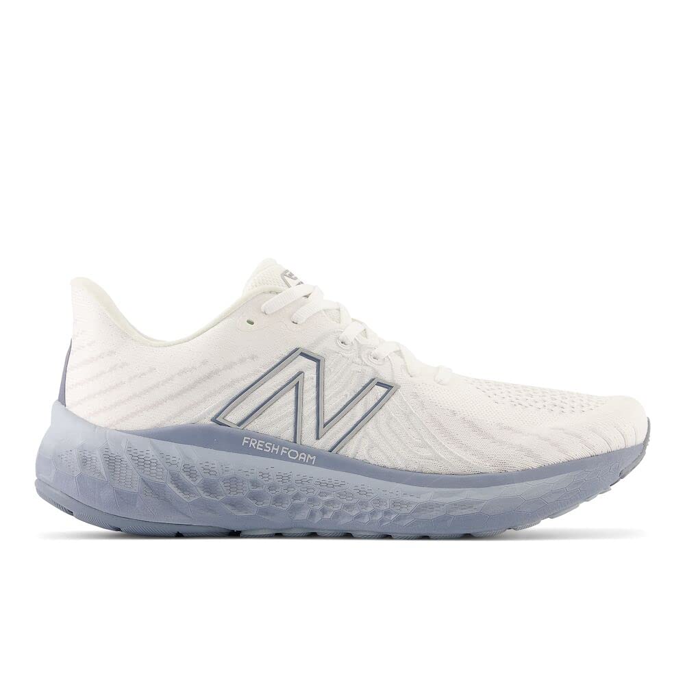 New Balance Men's Fresh Foam X Vongo V5 Running Shoe, White/Quartz Grey/Arctic Grey, 10