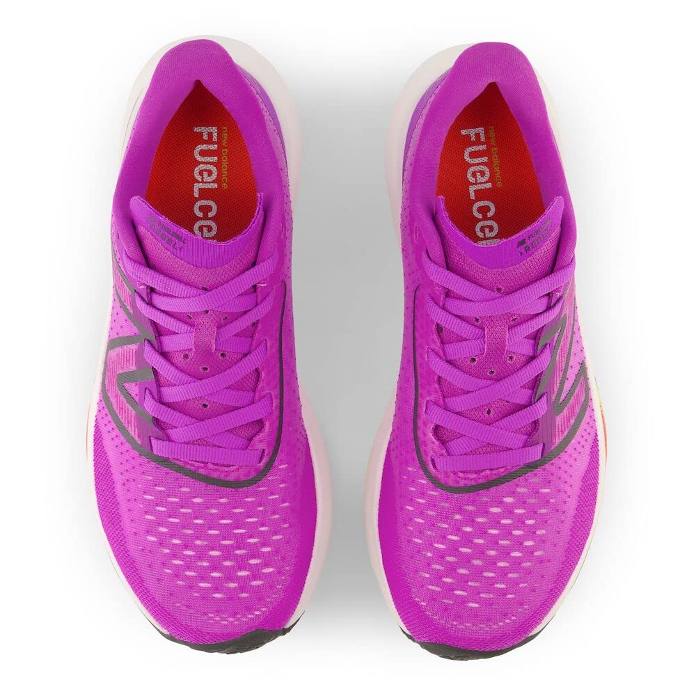 New Balance Women's FuelCell Rebel V3 Running Shoe, Cosmic Rose/Blacktop/Neon Dragonfly, 7.5 Wide