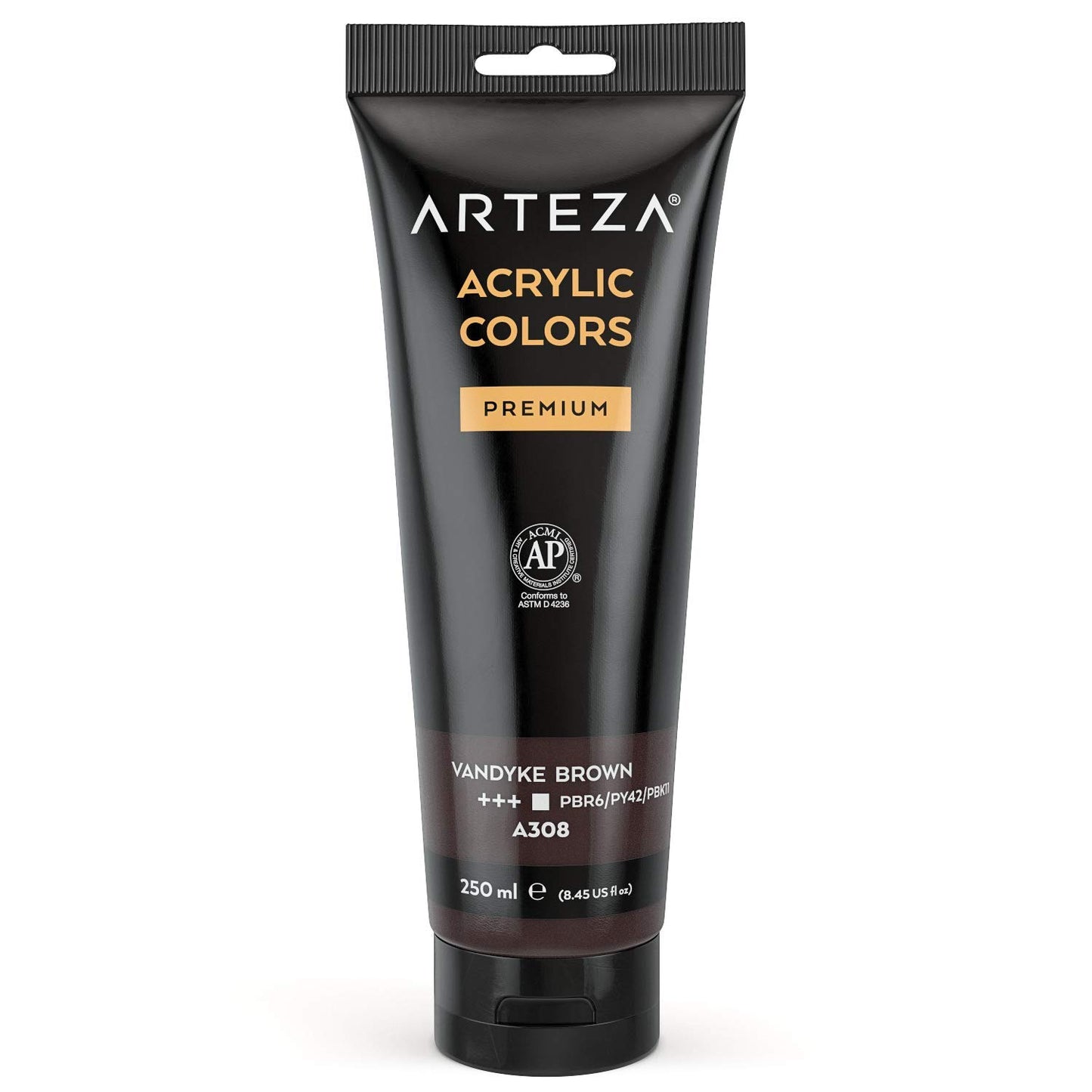 Arteza Acrylic Paint, 8.45oz Tube - Vandyke Brown