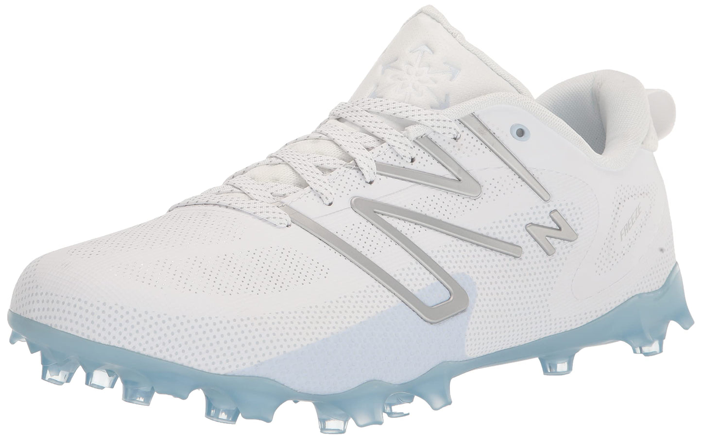 New Balance Men's FreezeLX V4 Low Lacrosse Shoe, White/Black/Polar Blue, 5