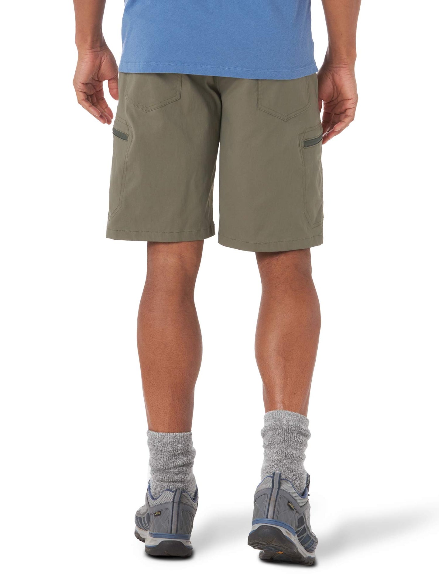 Wrangler Authentics Men's Performance Comfort Flex Cargo Short, Earth Green, 40