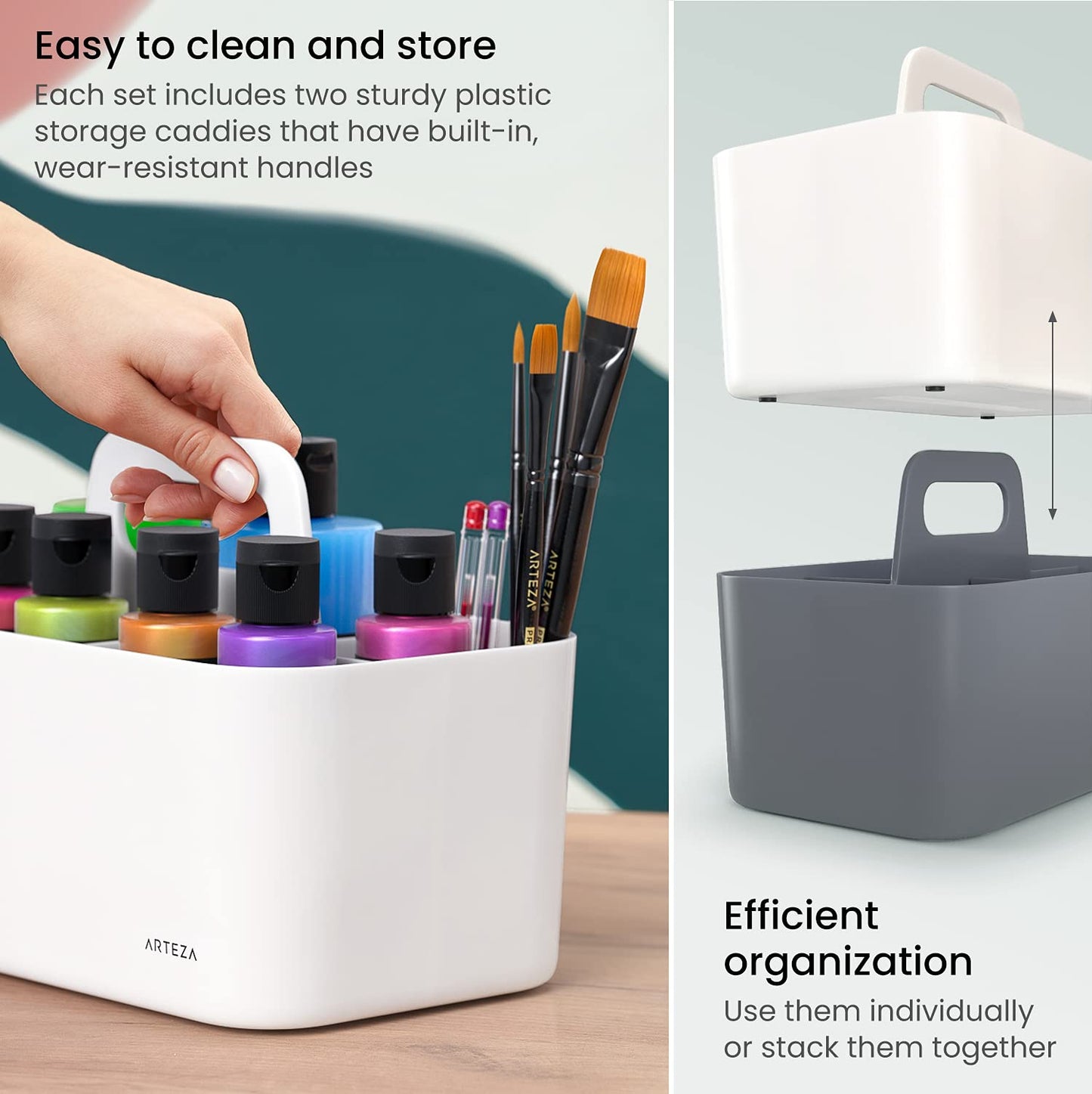 Arteza Storage Caddy - Pack of 2
