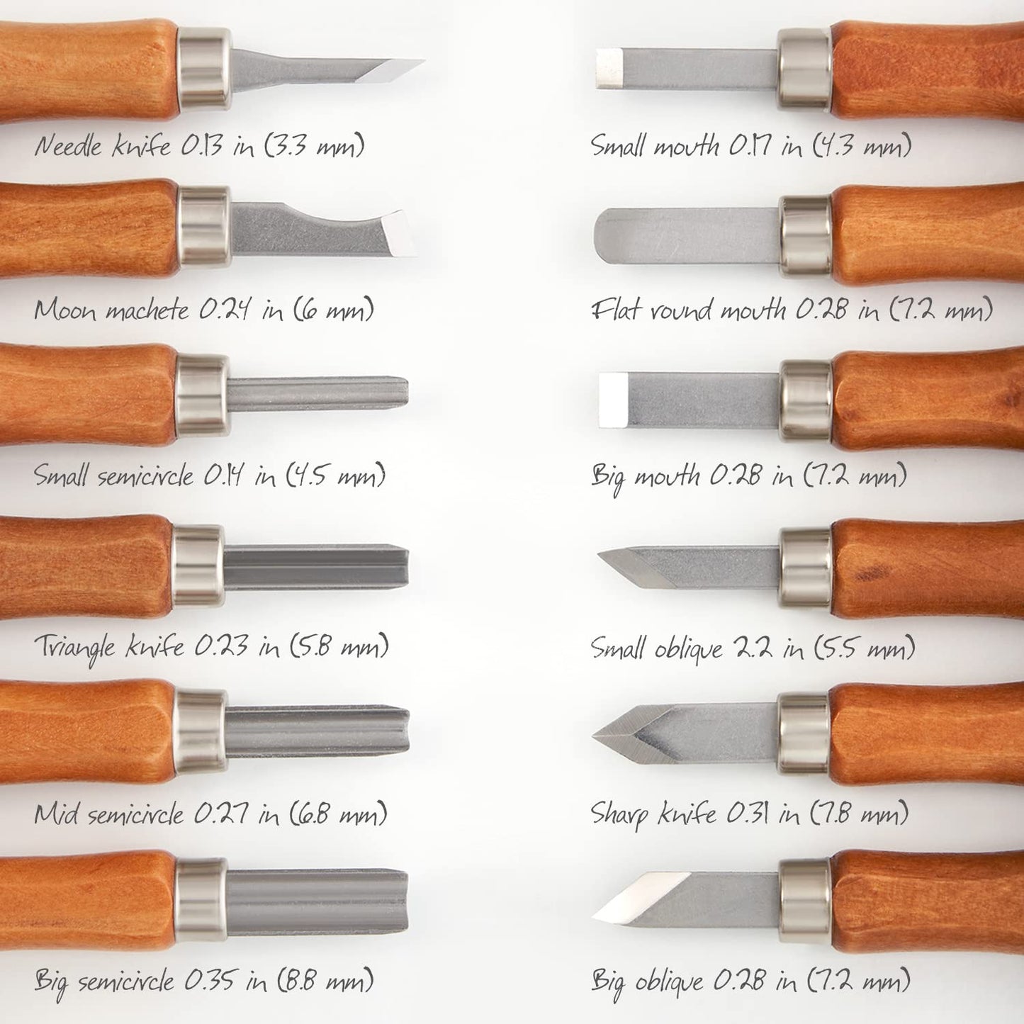 Arteza Wood Carving Tool Kit - Set of 16