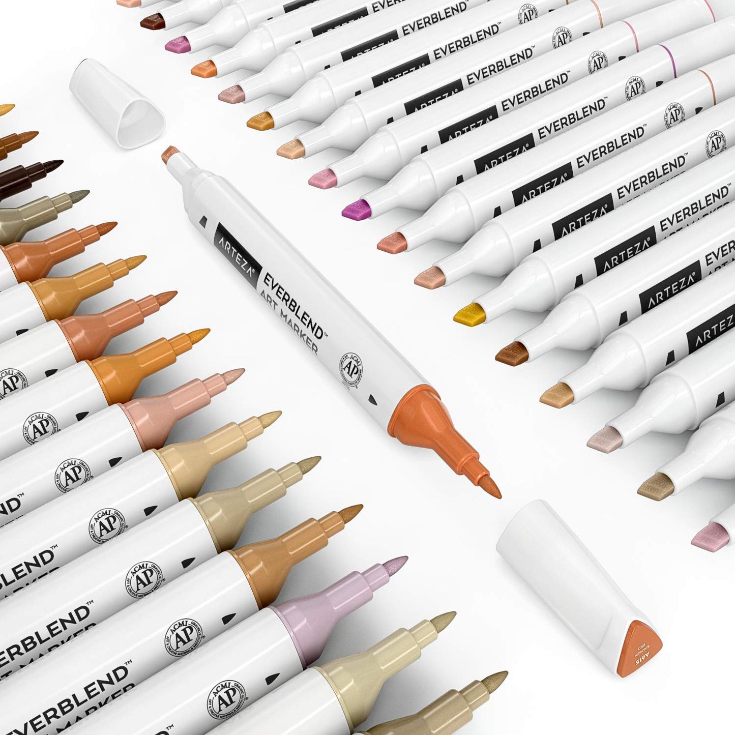 Arteza EverBlend™ Art Markers, Portrait Tones - Set of 36