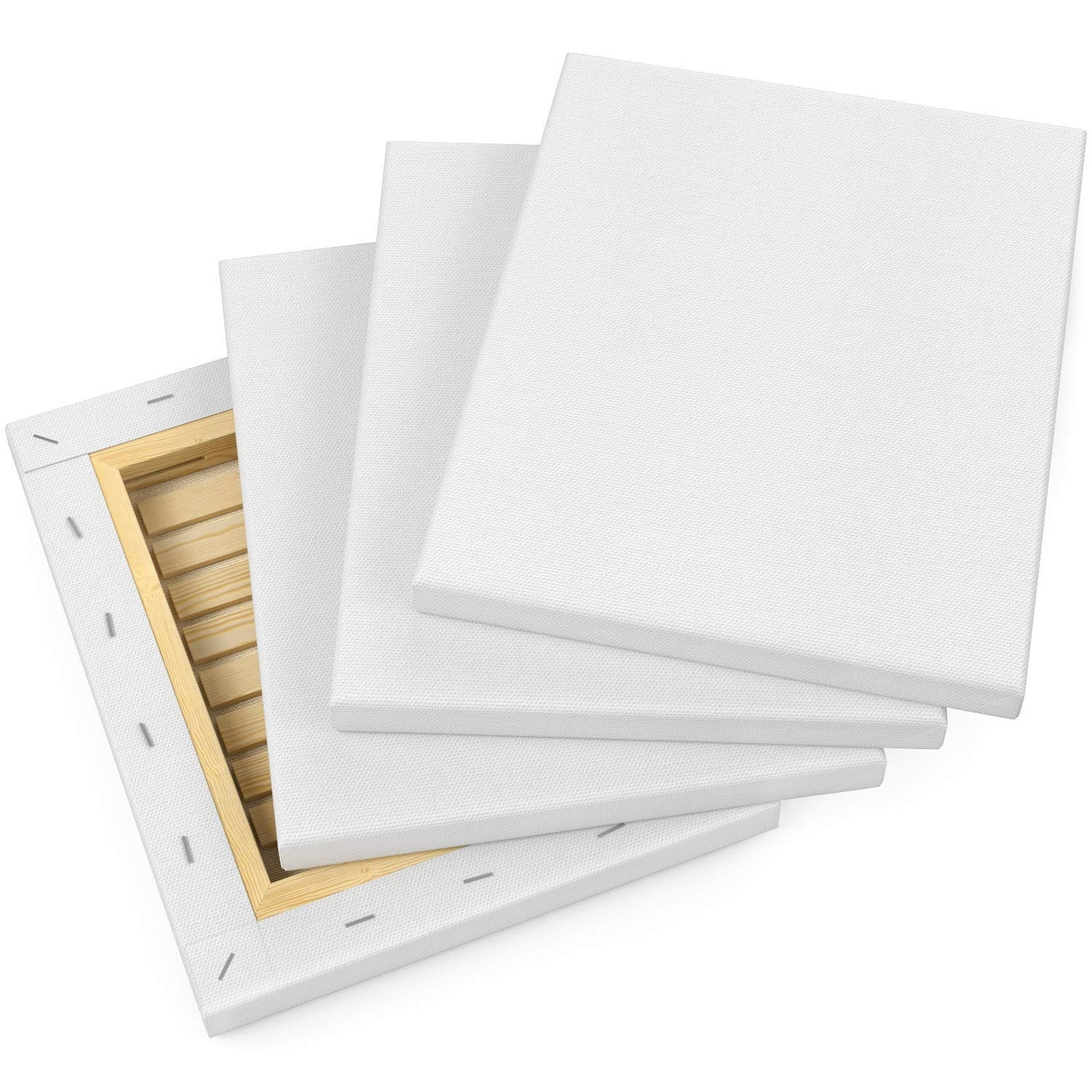 Arteza Premium Stretched Canvas, 8" x 10" - Pack of 12