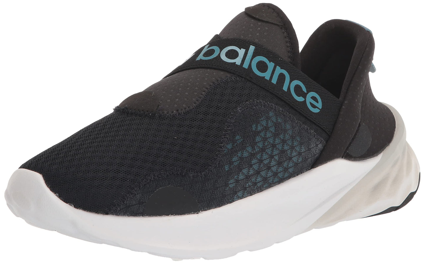 New Balance Men's Fresh Foam Roav RMX V1 Running Shoe, Black/White, 11.5