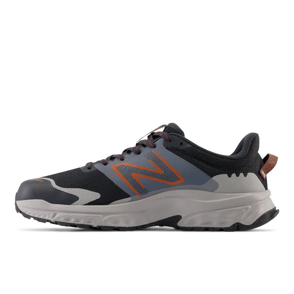 New Balance Men's Fresh Foam 510 V6 Trail Running Shoe, Phantom/Team Away Grey/Classic Orange, 10