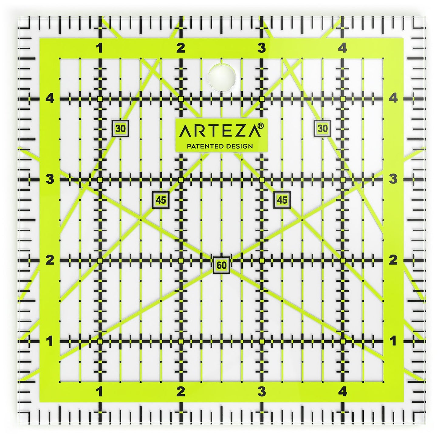 Arteza Acrylic Quilter's Ruler, 5" x 5"