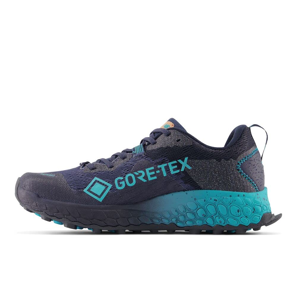 New Balance Women's Fresh Foam X Hierro V7 Trail Running Shoe, Eclipse/Natural Indigo/Electric Teal, 8.5