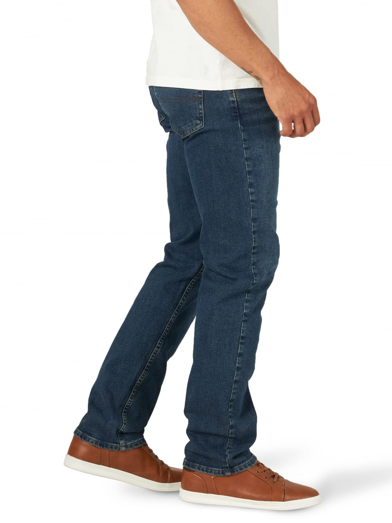 Wrangler Authentics Men's Comfort Flex Waist Relaxed Fit Jean, Rhodes, 36W x 30L