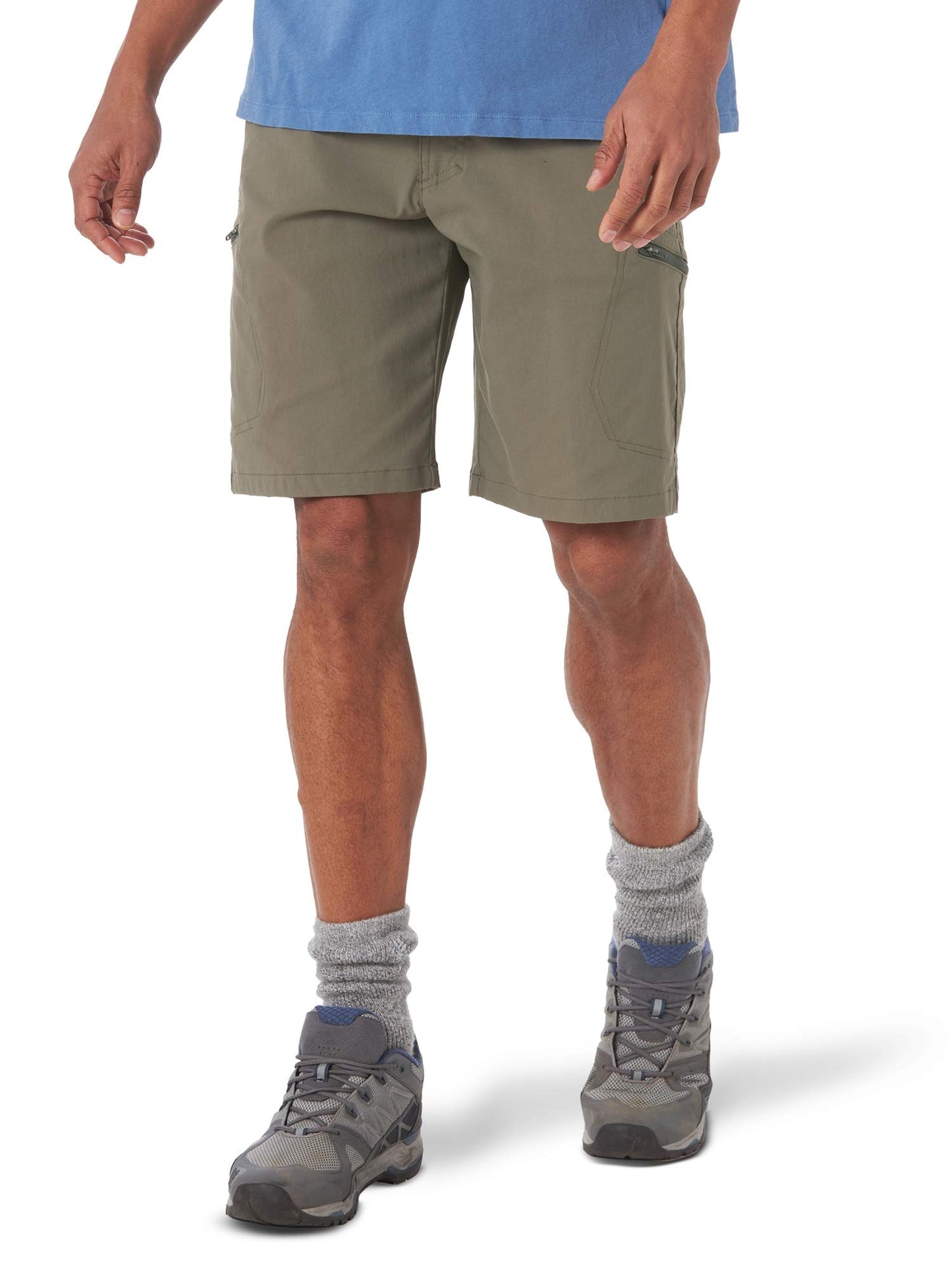 Wrangler Authentics Men's Performance Comfort Flex Cargo Short, Earth Green, 40
