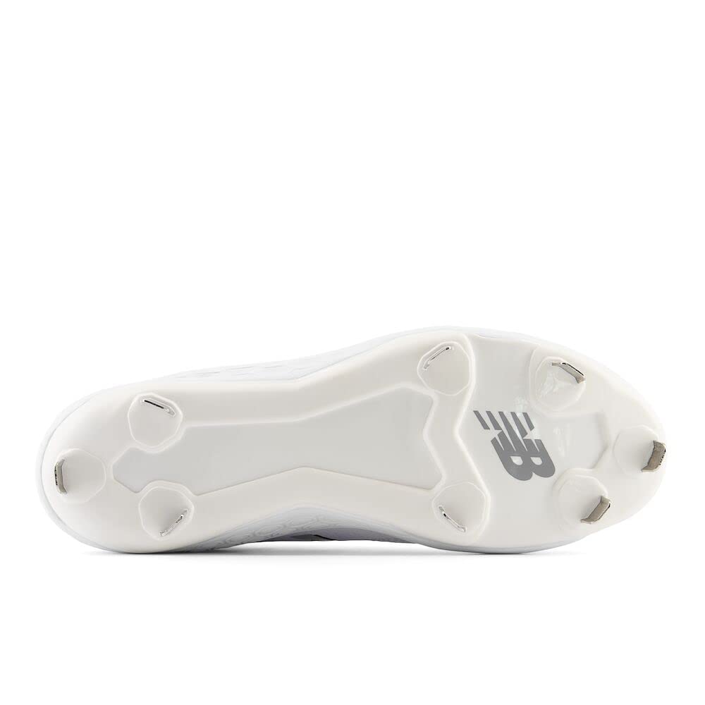 New Balance Men's Fresh Foam X 3000 V6 Metal Baseball Shoe, White/Castlerock, 7 Wide