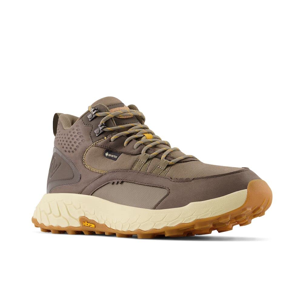 New Balance Men's Fresh Foam X Hierro V1 Mid-Cut Trail Running Shoe, Wren/Bungee/Golden Hour, 9.5 X-Wide