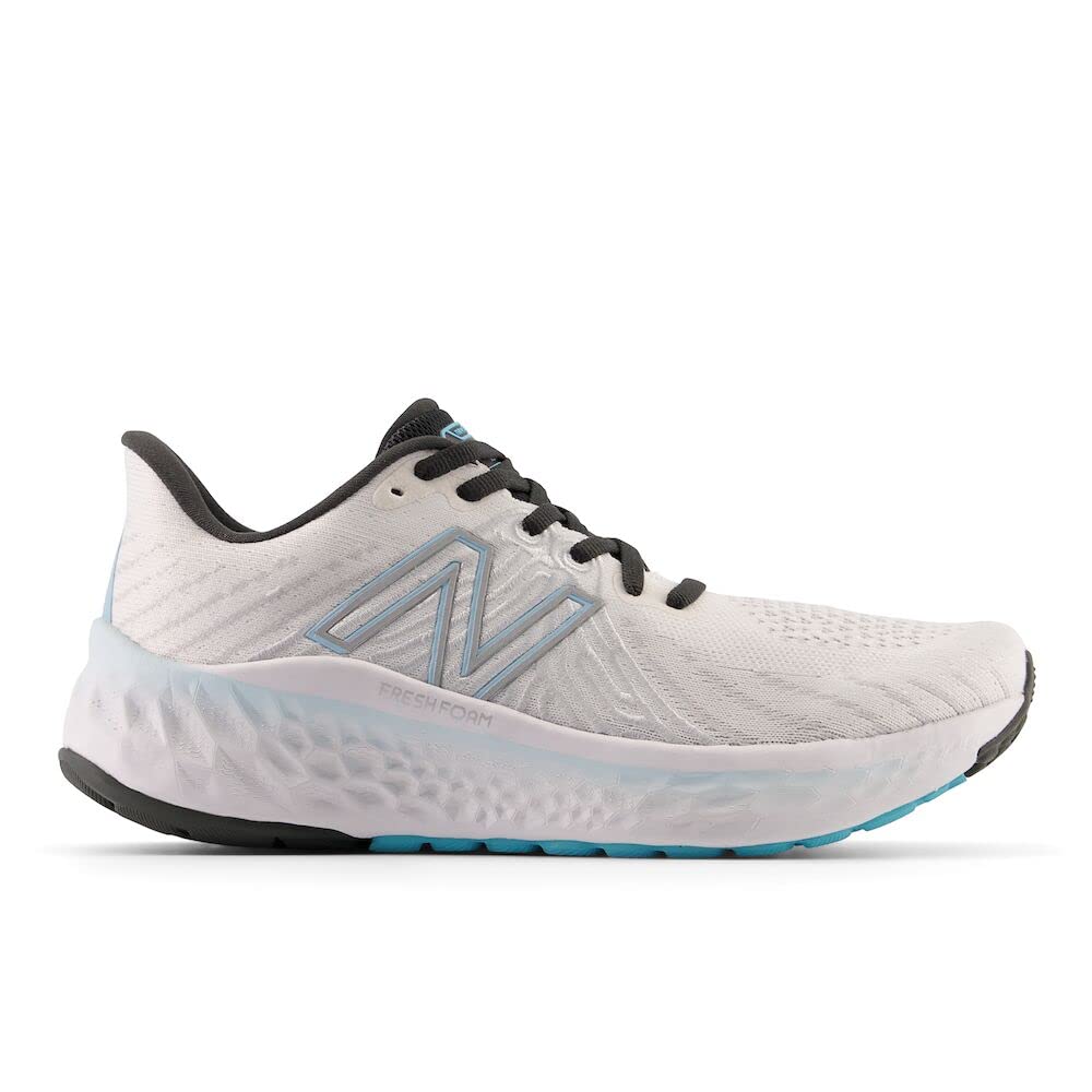 New Balance Women's Fresh Foam X Vongo V5 Running Shoe, White/Bleach Blue/Silver Metalic, 12
