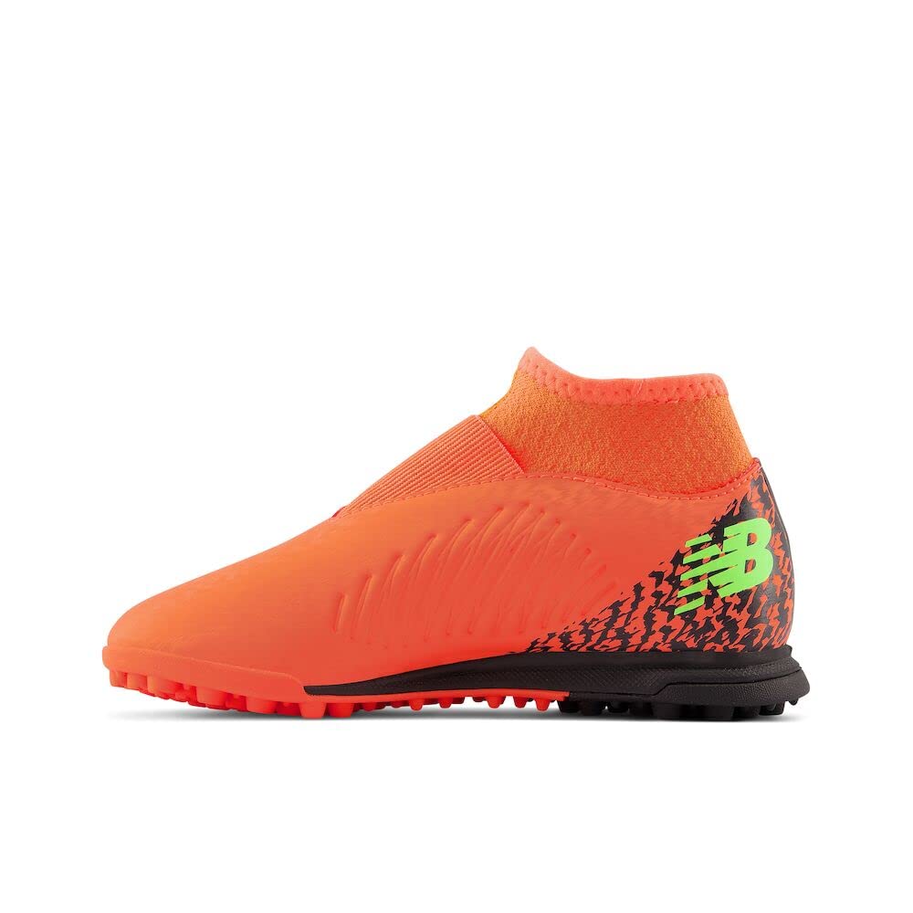 New Balance Boy's Tekela V4 Magique Tf Soccer Shoe, Neon Dragonfly/Black/Coloro Green, 1.5 Little Kid