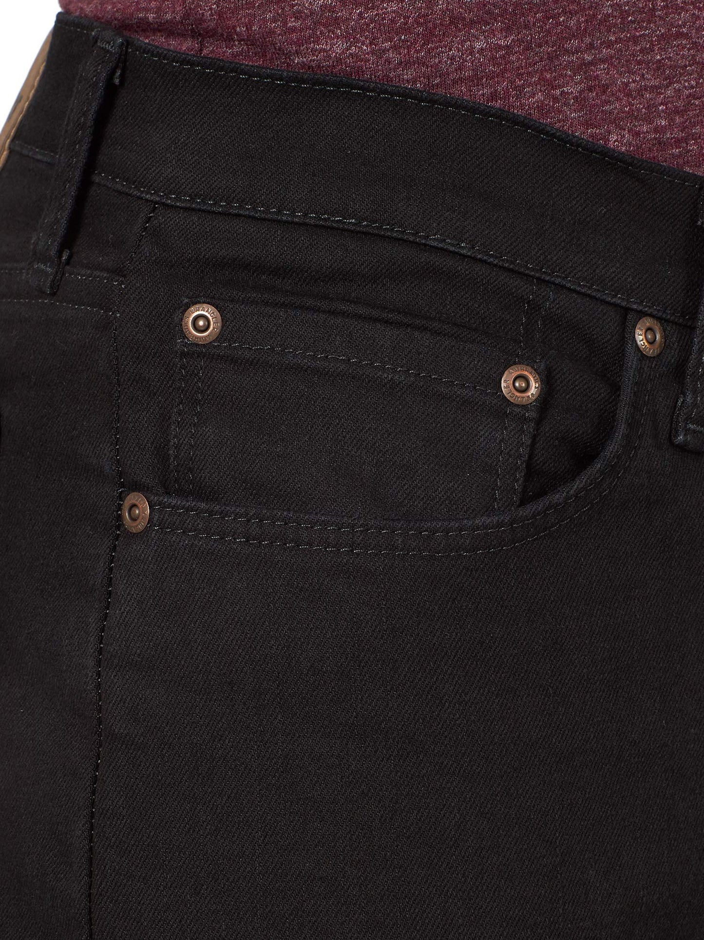 Wrangler Authentics Men's Classic 5-Pocket Regular Fit Jean, Black Flex, 38W X 30L