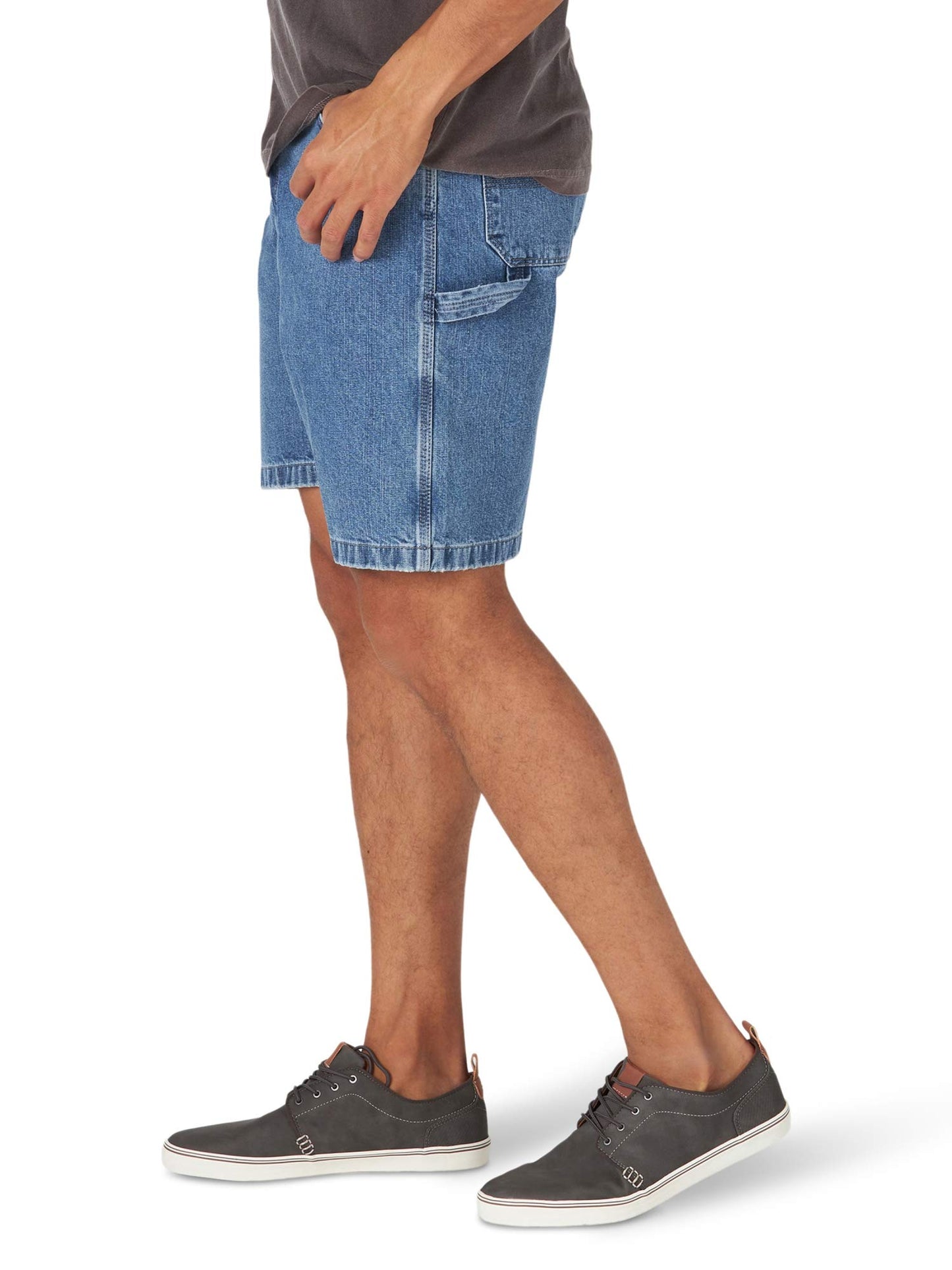 Wrangler Authentics Men's Loose Fit Carpenter Short, Antique Stonewash, 38