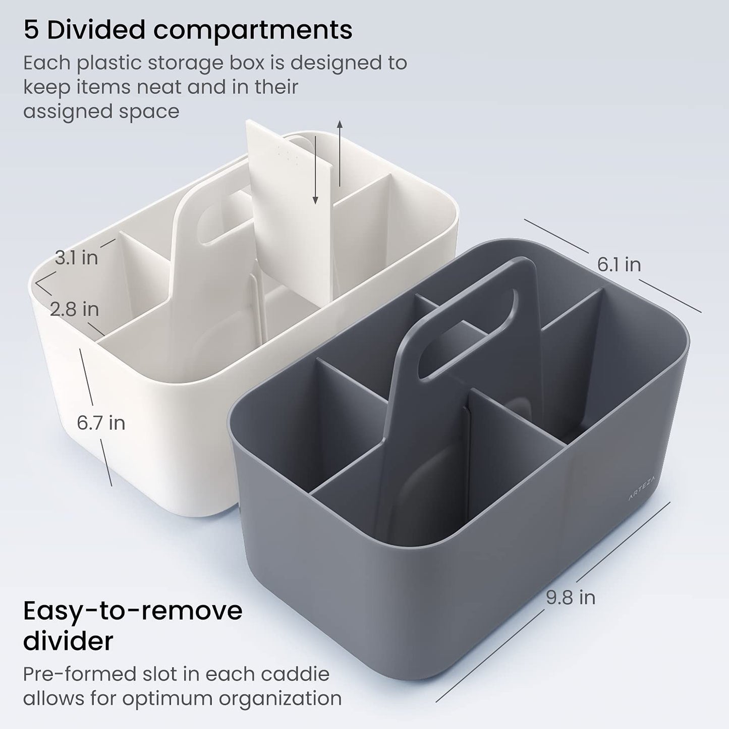 Arteza Storage Caddy - Pack of 2