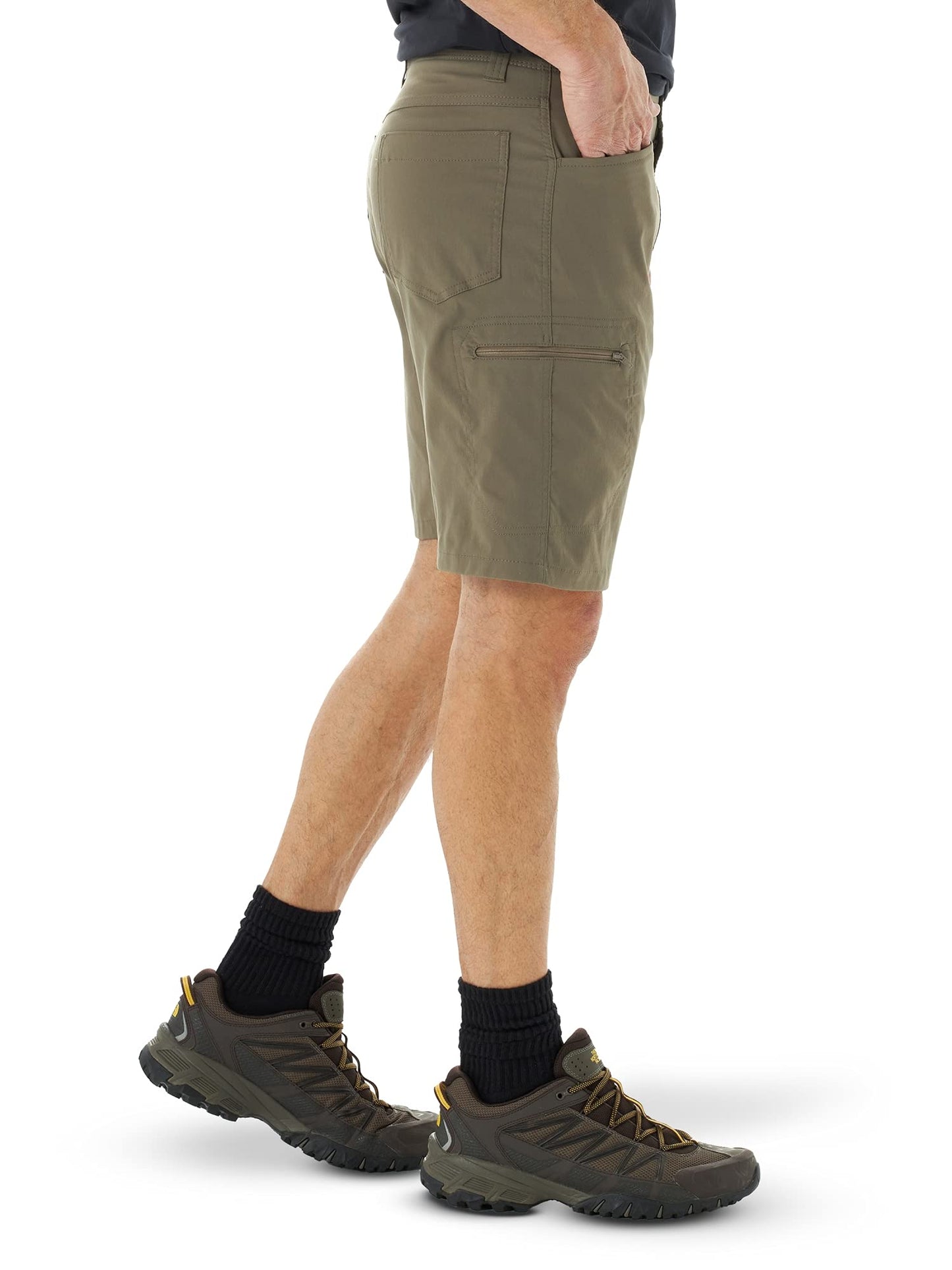 Wrangler Authentics Men's Performance Comfort Flex Cargo Short, Morel, 42
