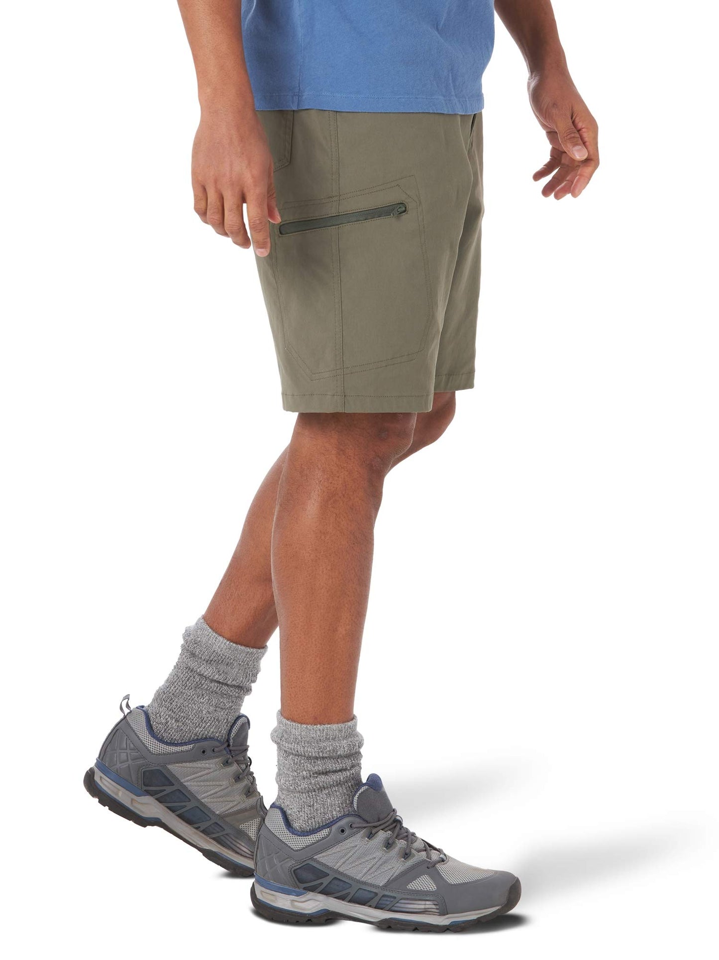 Wrangler Authentics Men's Performance Comfort Flex Cargo Short, Earth Green, 40