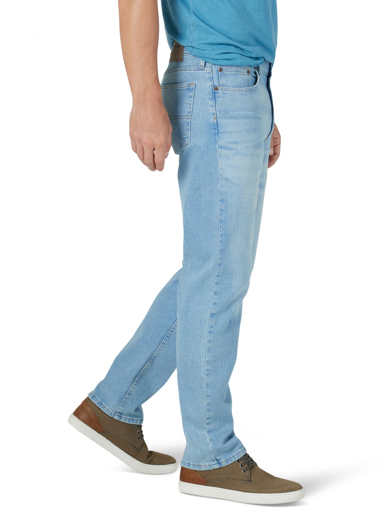Wrangler Authentics Men's Comfort Flex Waist Relaxed Fit Jean, Aaron, 38W x 30L