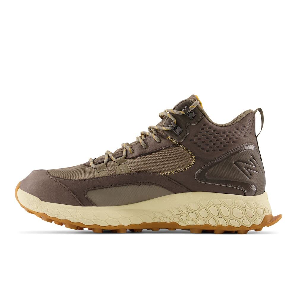 New Balance Men's Fresh Foam X Hierro V1 Mid-Cut Trail Running Shoe, Wren/Bungee/Golden Hour, 9.5 X-Wide
