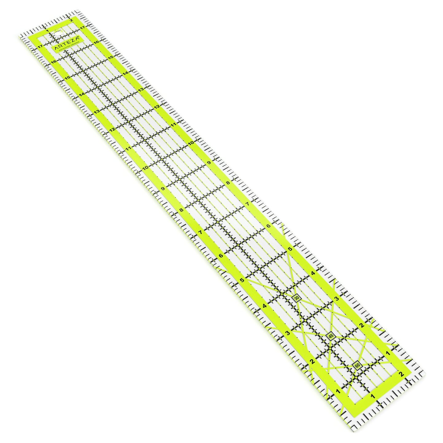 Arteza Acrylic Quilter's Ruler, 2.5" x 18"
