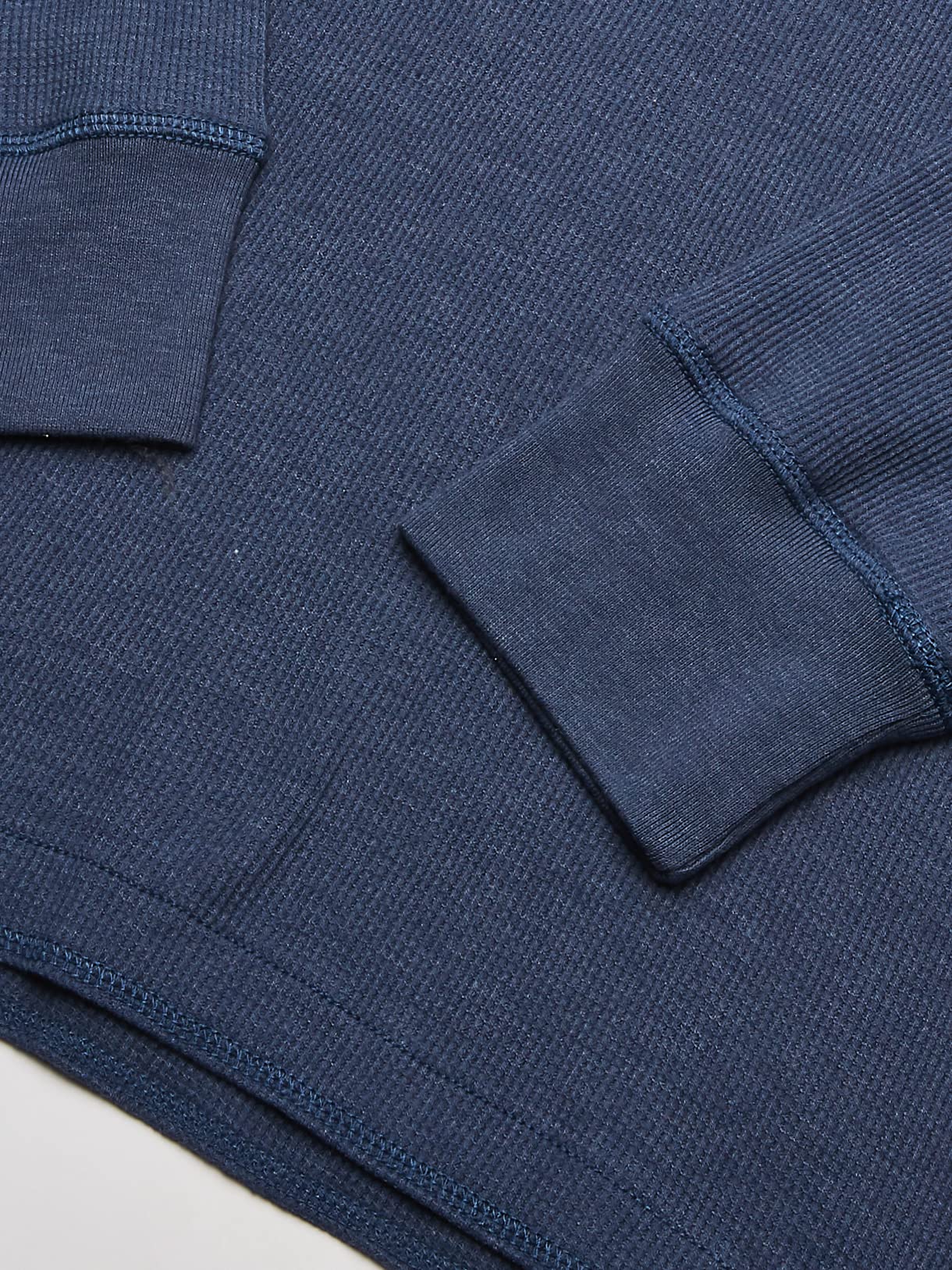 Wrangler Authentics Men's Long Sleeve Waffle Henley, Vintage Indigo, 3X-Large