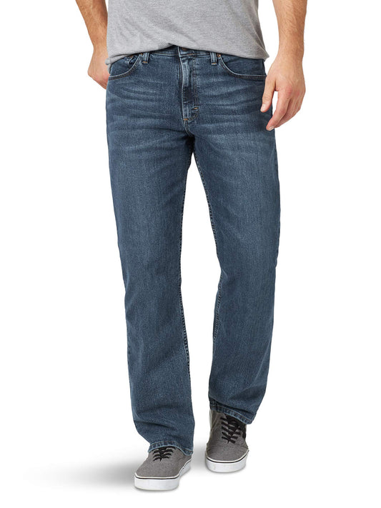 Wrangler Authentics Men's Comfort Flex Waist Relaxed Fit Jean, Smoke, 33W X 34L