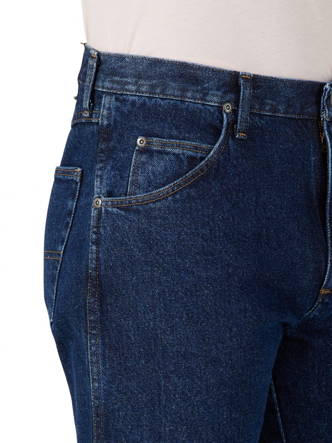 Wrangler Authentics Men's Classic 5-Pocket Regular Fit Cotton Jean, Dark Rinse, 42W x 34L