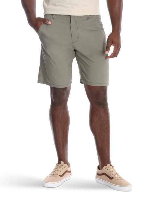 Wrangler Authentics Men's Performance Comfort Flex Flat Front Short, Army Green, 33