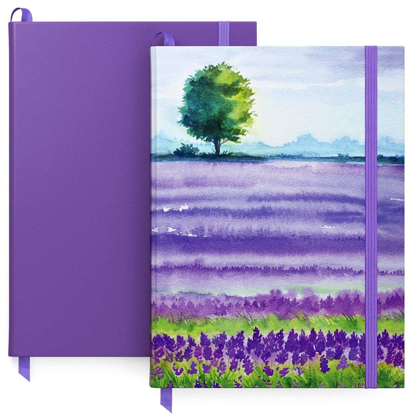 Arteza Lined Journals, Lavender Field Design - Pack of 2