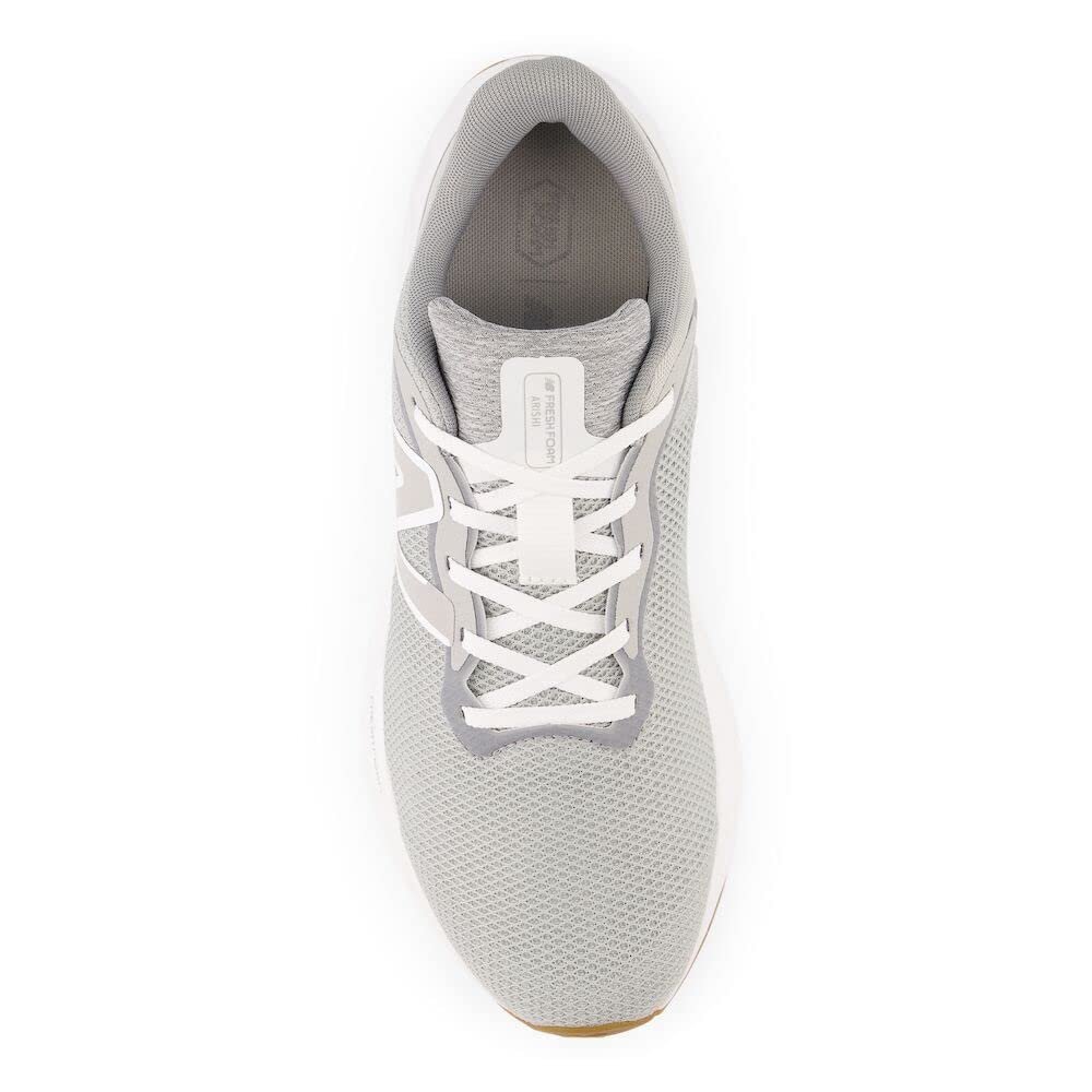 New Balance Men's Fresh Foam Arishi V4 Running Shoe, Grey/Gum, 12 X-Wide