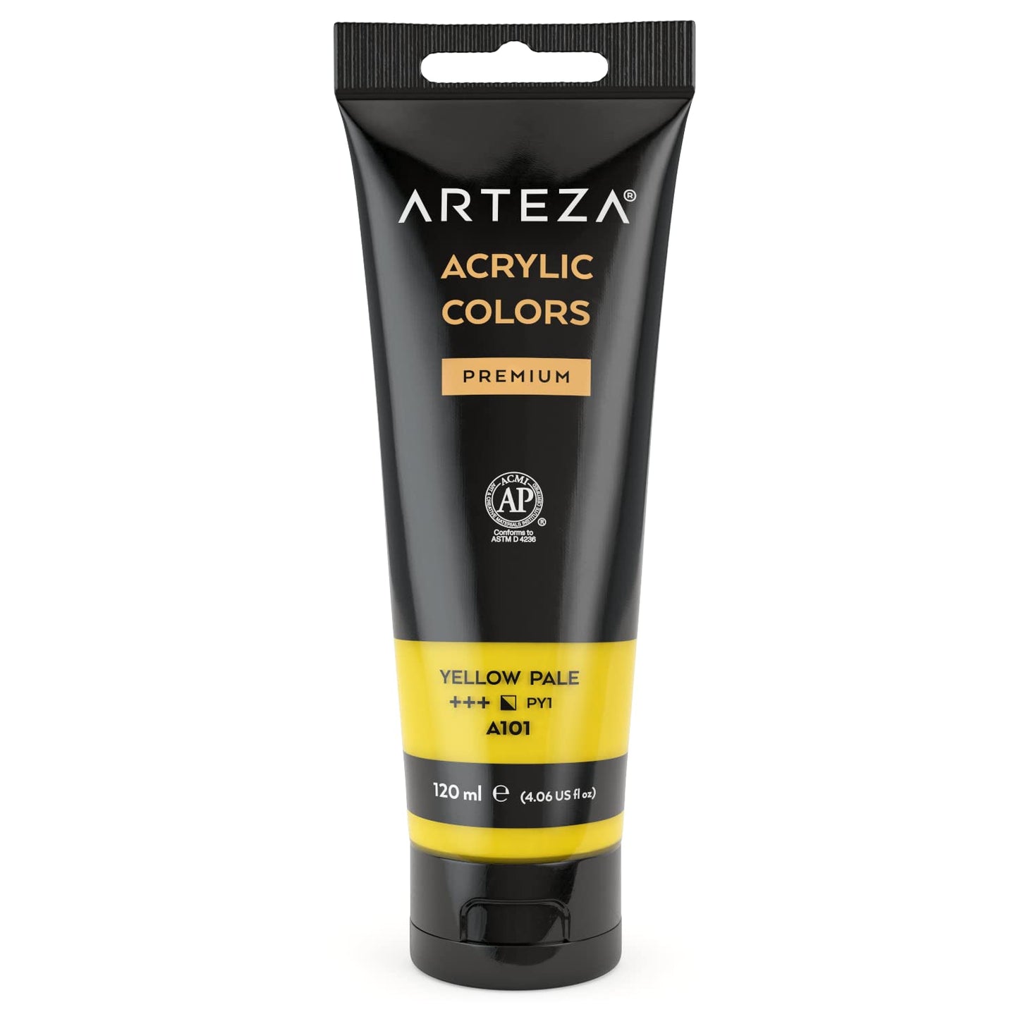 Arteza Acrylic Paint, 4oz Tube - Yellow Pale A139