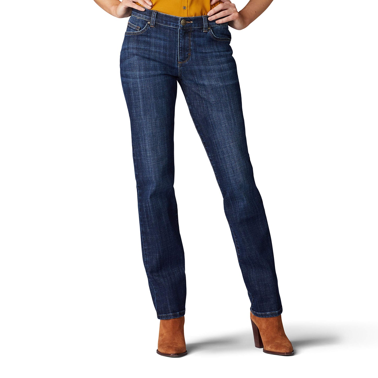 Lee Women's Relaxed Fit Straight Leg Jean, Bewitched, 12
