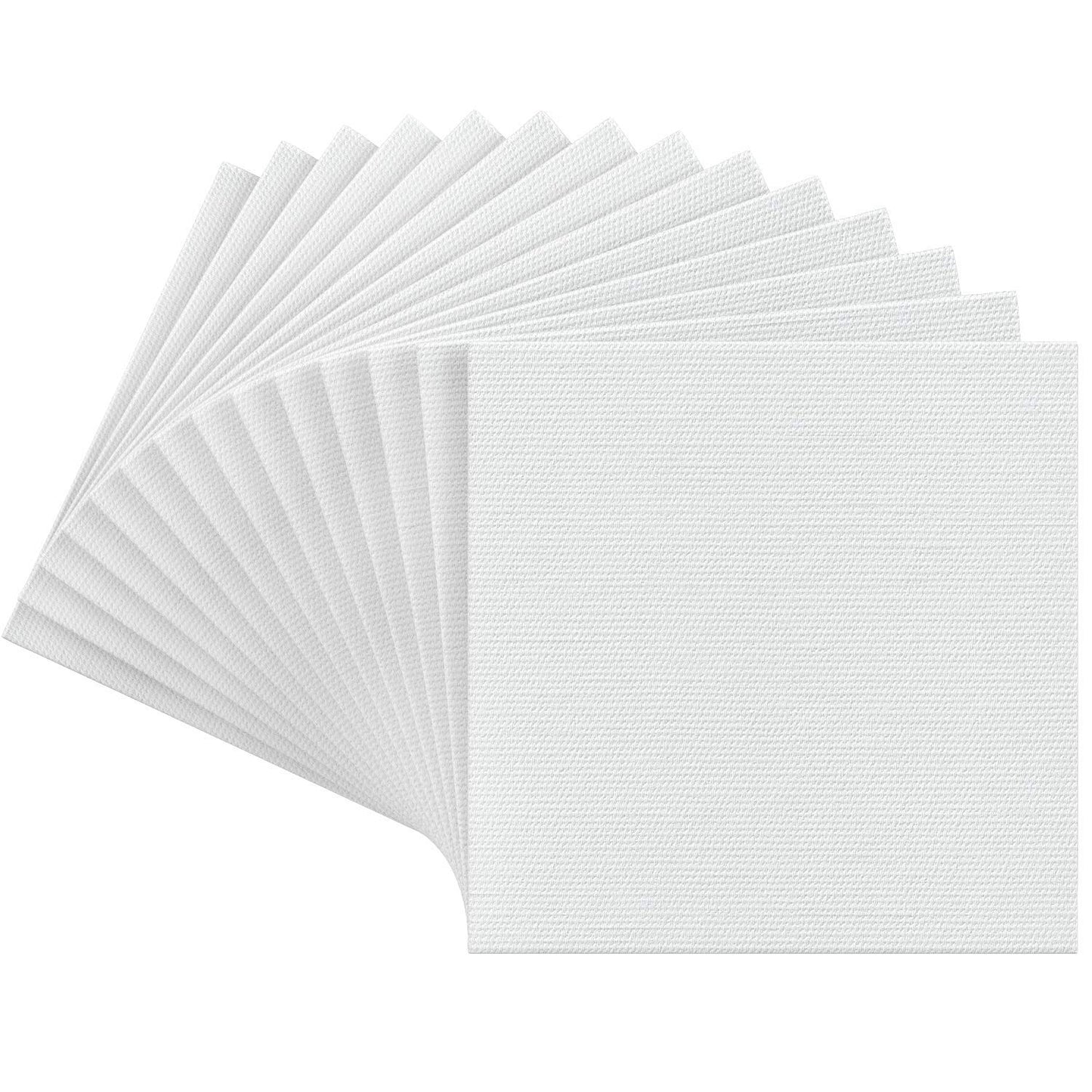 Arteza Premium Canvas Panels, 6" x 6" - Pack of 14