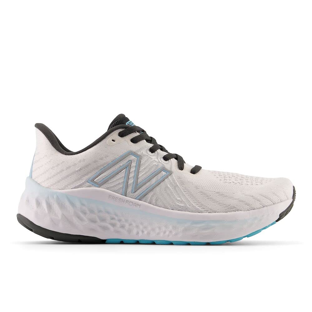 New Balance Women's Fresh Foam X Vongo V5 Running Shoe, White/Bleach Blue/Silver Metalic, 5 Wide