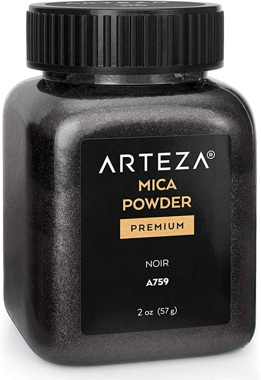 Arteza Mica Powder, 2oz (57g) - Noir A759