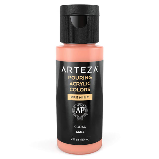 Arteza Pouring Acrylic Paint, 2oz Bottle - Coral